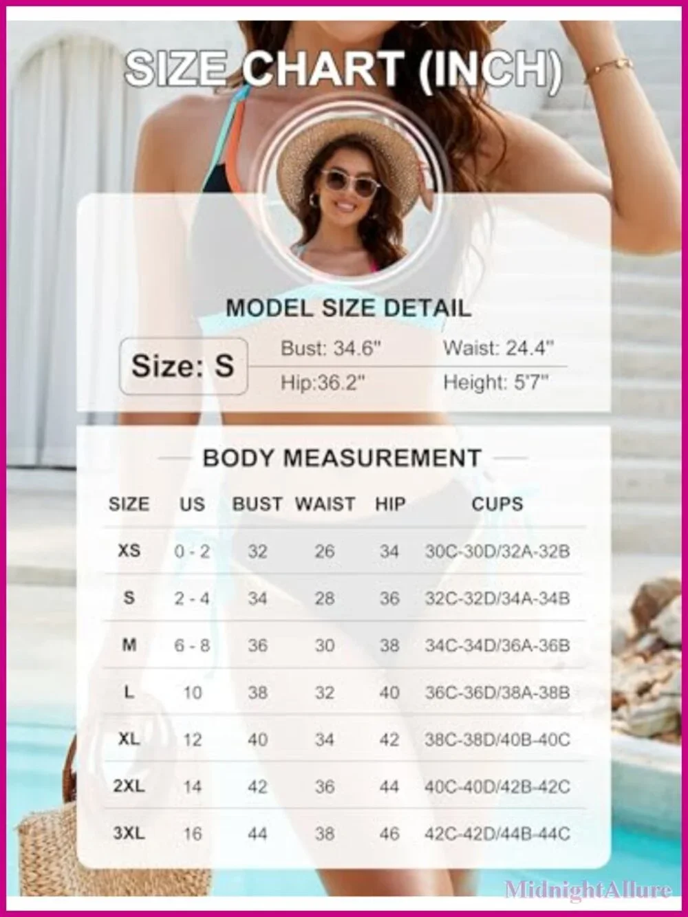 Women's Bikini Set High Stretch Polyester Spandex Beach Swimsuit